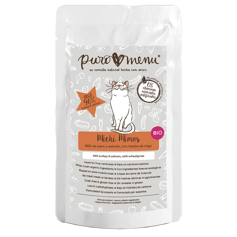 PuroMenu Michi Mimos (Pavo y Salmón) 100g